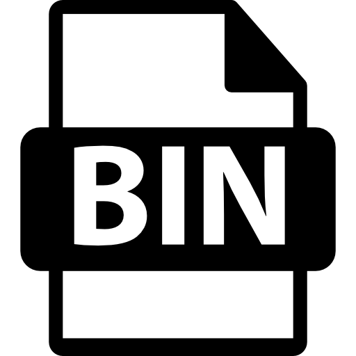 formato de arquivo bin  Ícone
