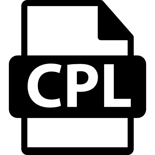 formato de archivo cpl  icono