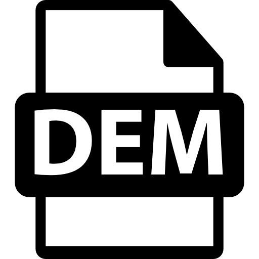 DEM file format extension  icon