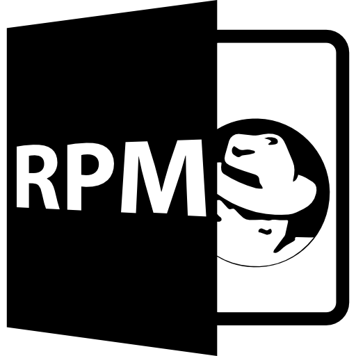 símbolo de formato de archivo rpm  icono