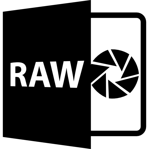 formato de archivo abierto raw  icono