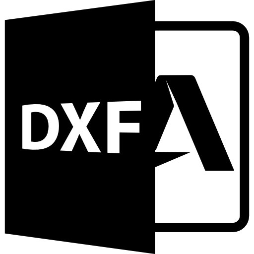 DXF file format symbol  icon