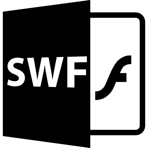 formato de archivo abierto swf  icono