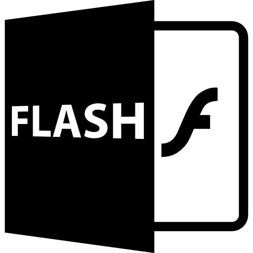 formato de archivo abierto flash  icono
