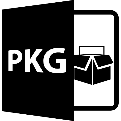 formato de archivo abierto pkg  icono