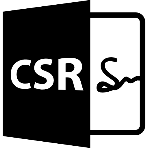 formato de archivo abierto csr  icono