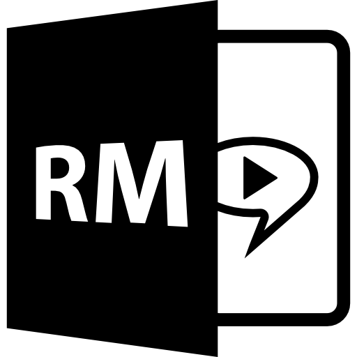 formato de archivo abierto rm  icono