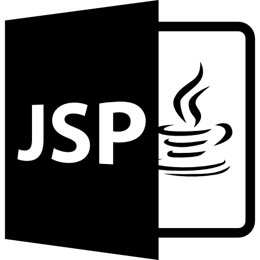 JSP open file format with java logo  icon
