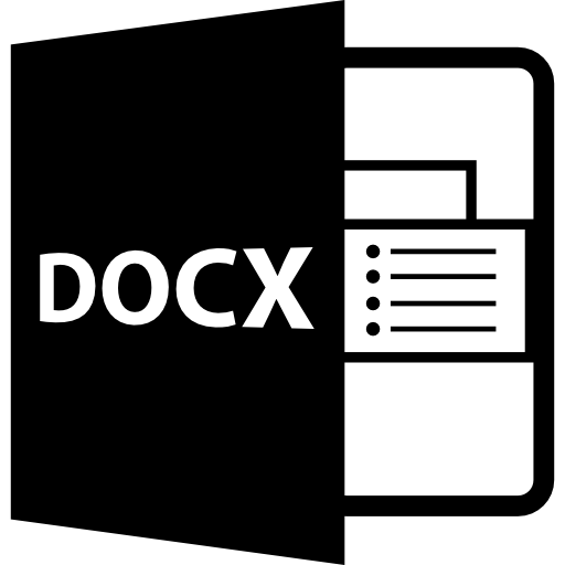 wariant pliku docx  ikona