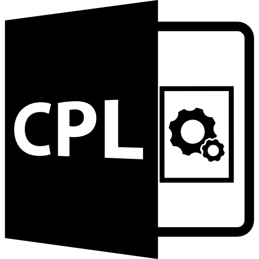 CPL file format with cogwheels  icon