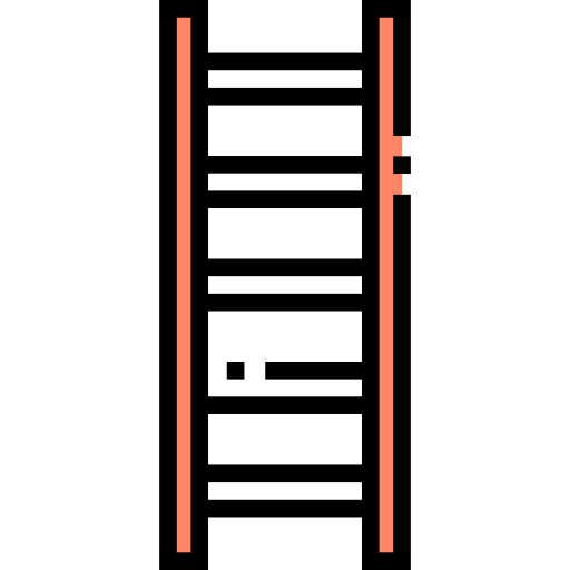 escalera Detailed Straight Lineal color icono