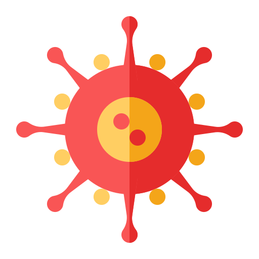 coronavirus Generic Flat icoon