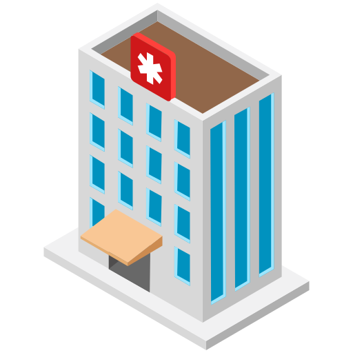 Hospital building Generic Isometric icon