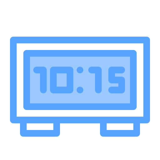 reloj digital Generic Blue icono