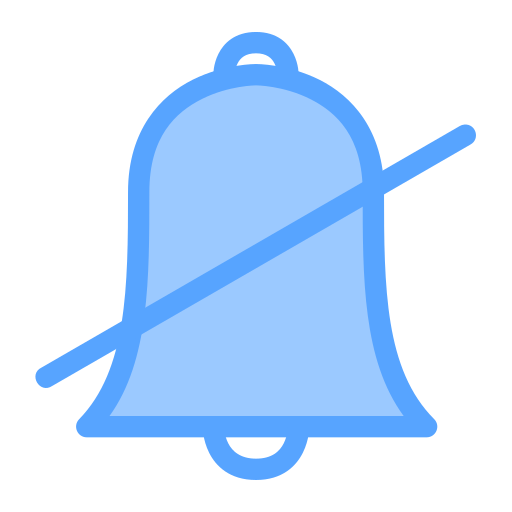 Disable alarm Generic Blue icon