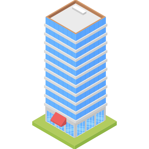 Skyscraper Generic Isometric icon