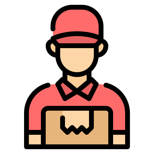 Delivery man Generic Outline Color icon