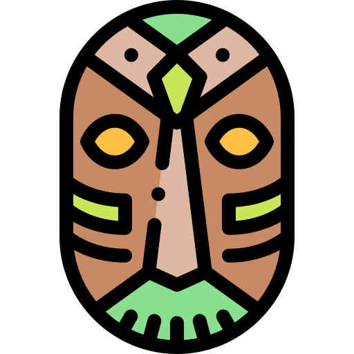 African Detailed Rounded Lineal color icon