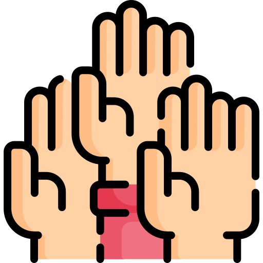 Raise hand Special Lineal color icon