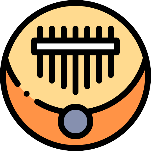 kalimba Detailed Rounded Lineal color icon