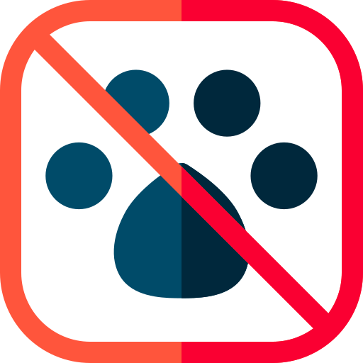 No pets Basic Rounded Flat icon