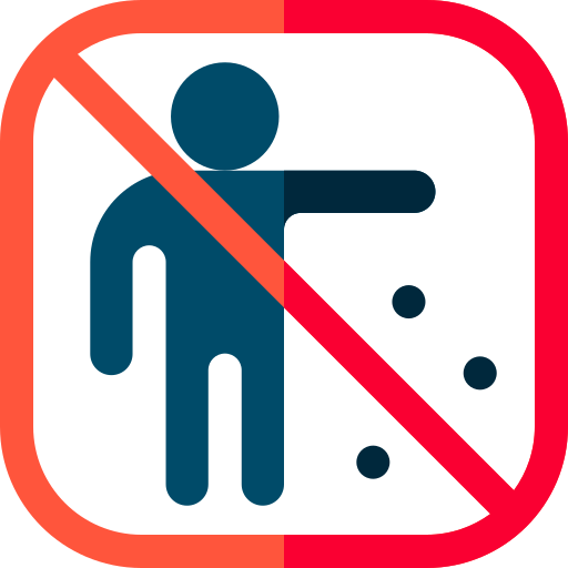 No littering Basic Rounded Flat icon