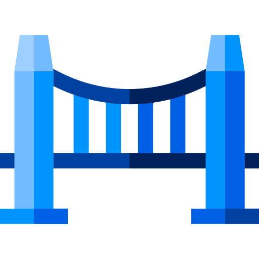 Bridge Basic Straight Flat icon