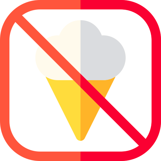 nessun gelato Basic Rounded Flat icona