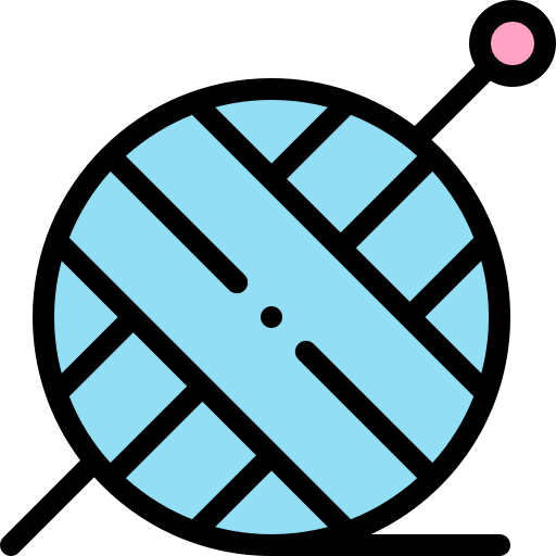 Yarn ball Detailed Rounded Lineal color icon