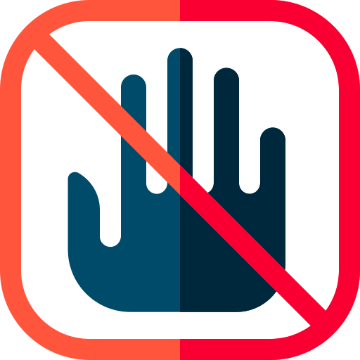 No touch Basic Rounded Flat icon