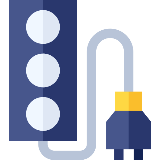 gniazdo elektryczne Basic Straight Flat ikona