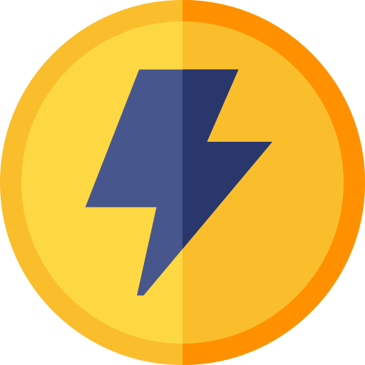 elettricità Basic Straight Flat icona
