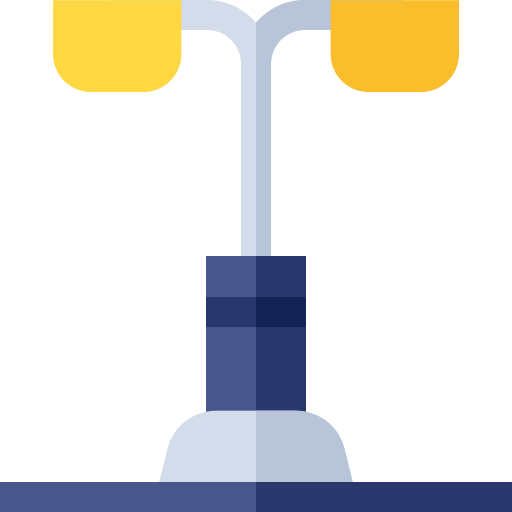 straßenlaterne Basic Straight Flat icon
