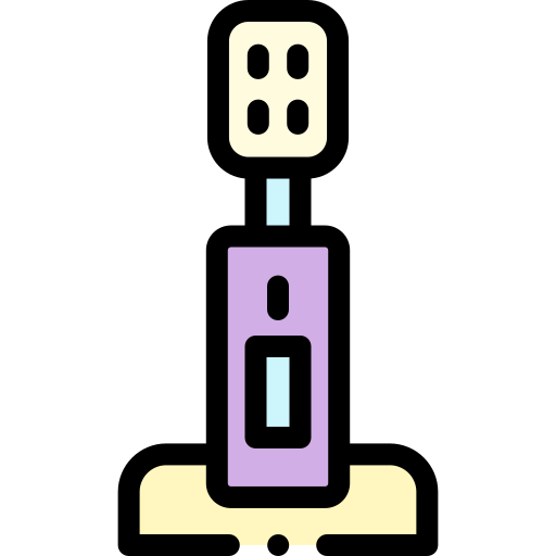 szczoteczka elektryczna Detailed Rounded Lineal color ikona