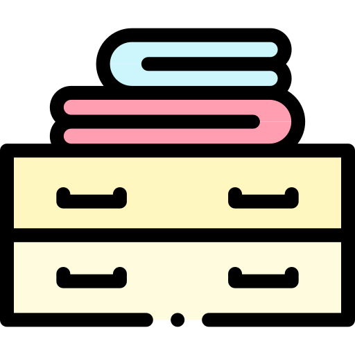 Drawers Detailed Rounded Lineal color icon