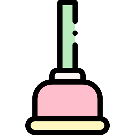 Plunger Detailed Rounded Lineal color icon