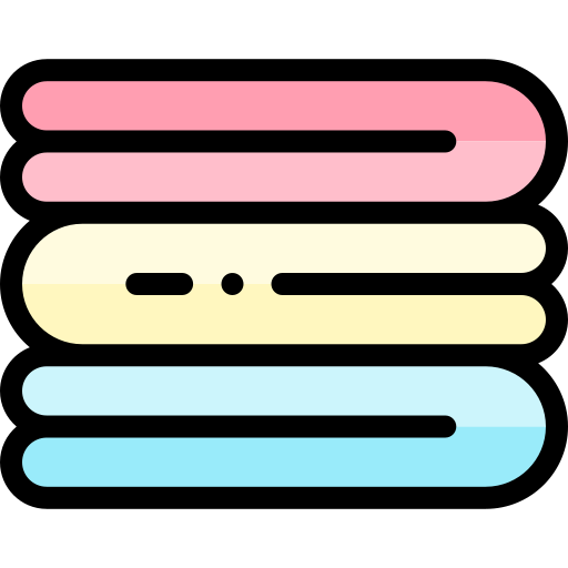 타월 Detailed Rounded Lineal color icon