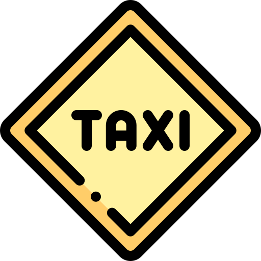 taxi Detailed Rounded Lineal color icona