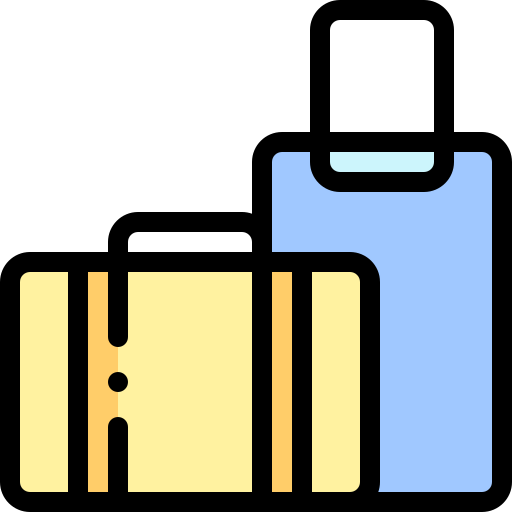 荷物 Detailed Rounded Lineal color icon