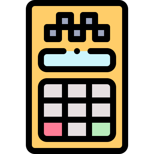 kartenautomat Detailed Rounded Lineal color icon