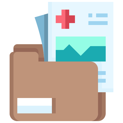Medical history Justicon Flat icon
