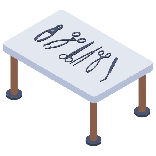 Surgical table Generic Isometric icon