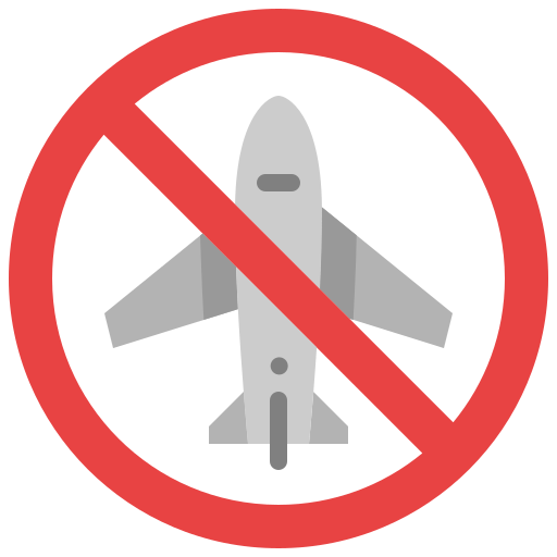 geen vliegtuig Generic Flat icoon