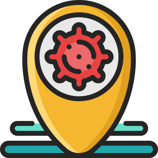 position pin Generic Outline Color icon