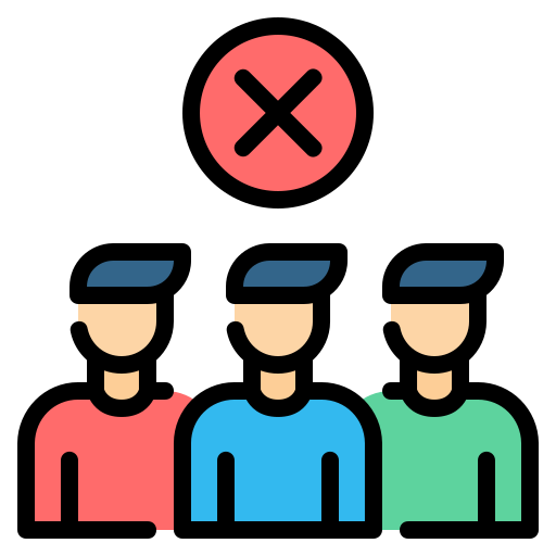 Avoid crowds Generic Outline Color icon