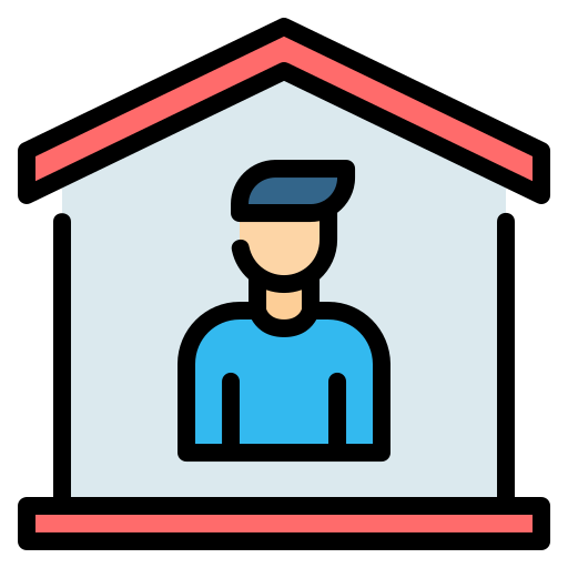 bleib zuhause Generic Outline Color icon