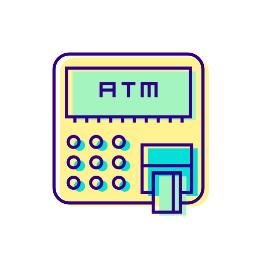 geldautomaat Generic Color Omission icoon