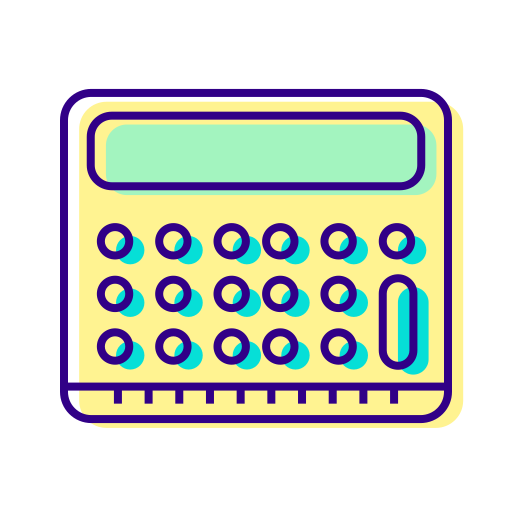 rekenmachine Generic Color Omission icoon