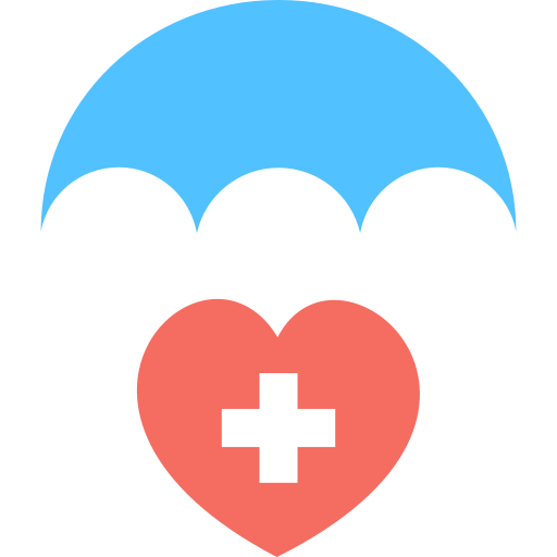 seguro de salud SBTS2018 Flat icono
