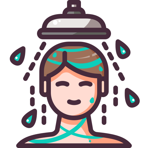 Shower Generic Outline Color icon